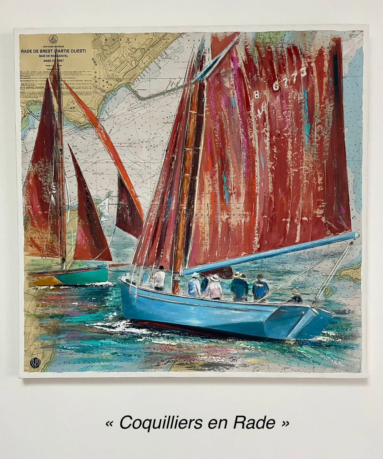 "COQUILLIERS EN RADE" 80X80 "COQUILLIERS EN RADE" 80X80
