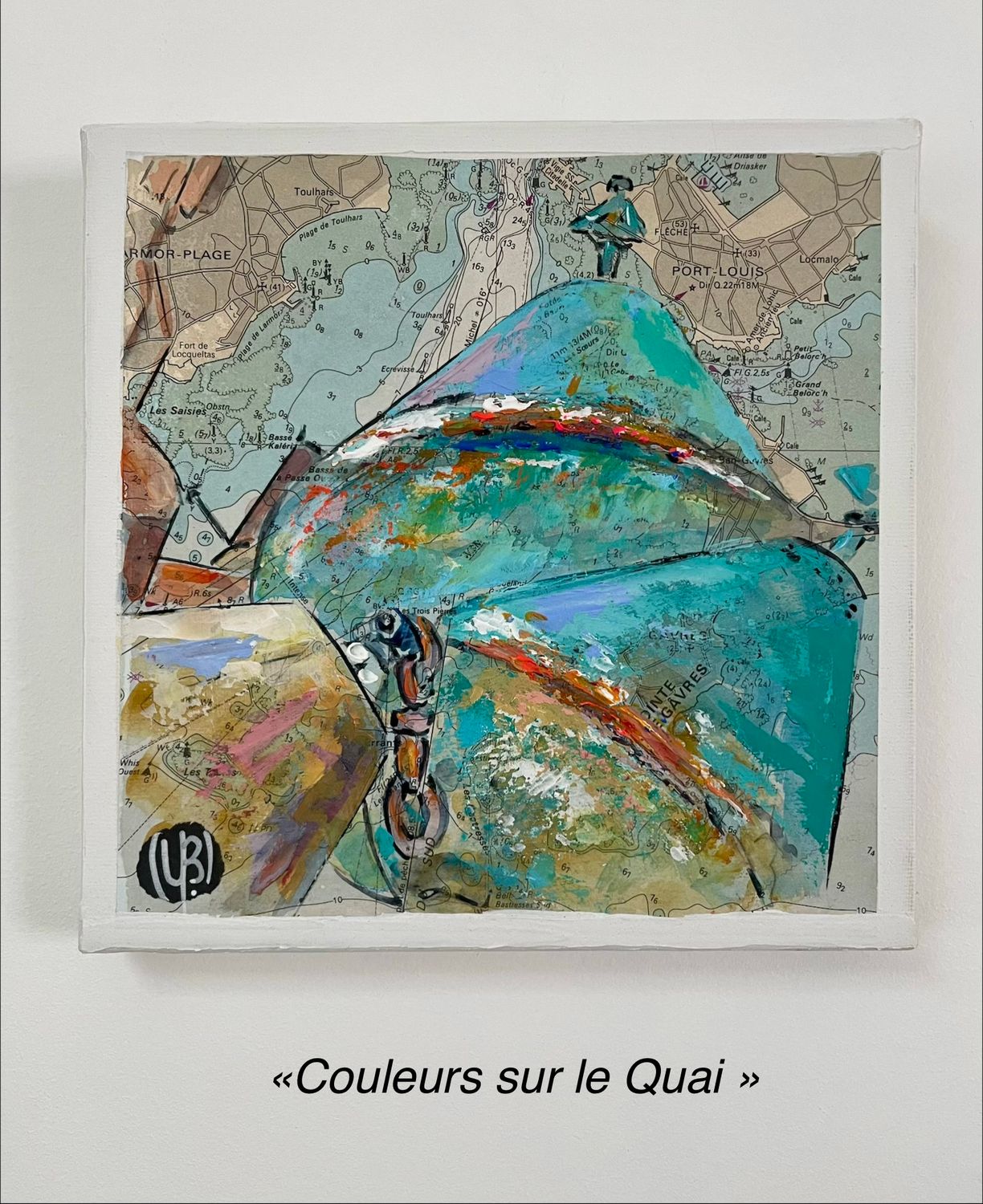 "COULEURS SUR LE QUAI" 20X20