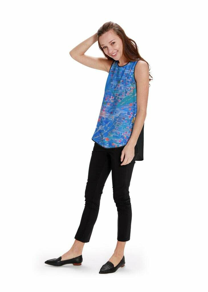 SAMPLE. Sleeveless top
