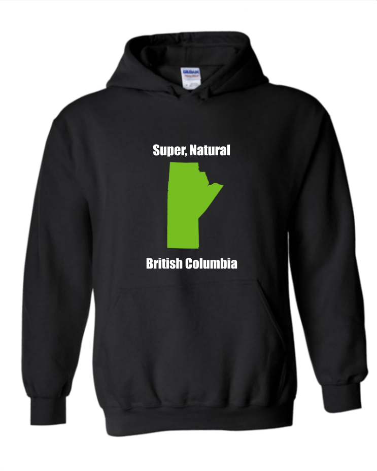 British Columbia - Unisex Hoodie, Colour: Black