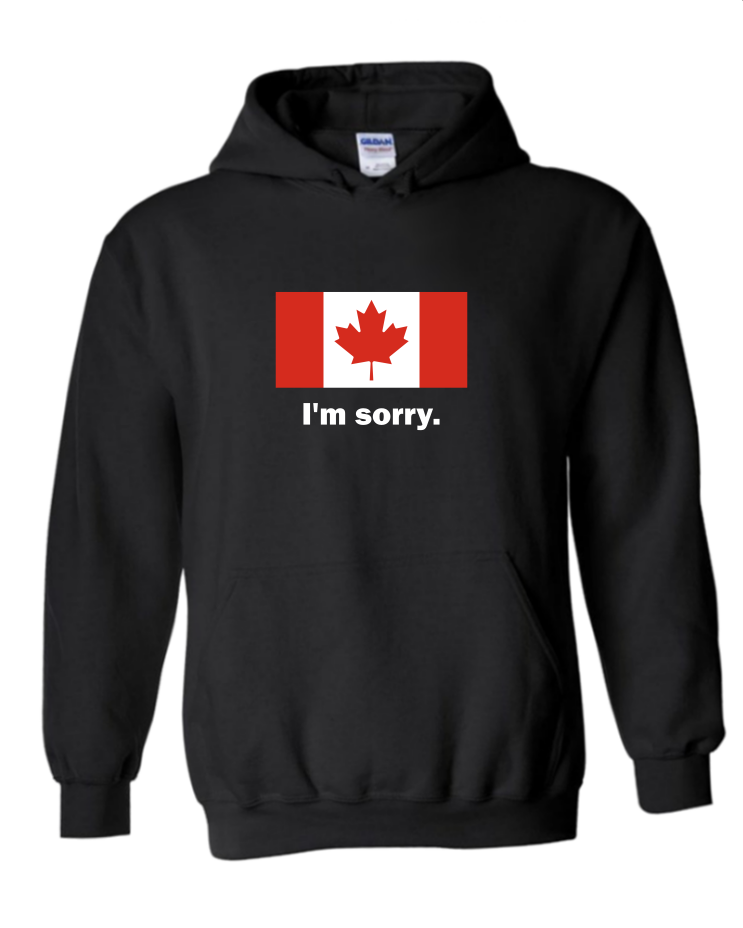 I&#39;m Sorry - Unisex Hoodie, Colour: Black