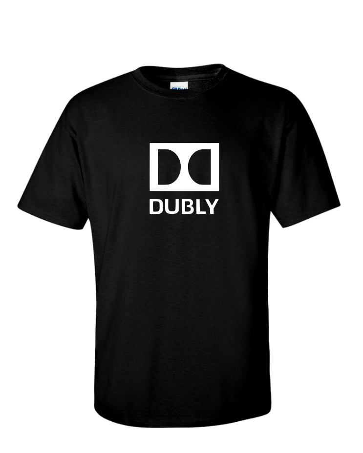 Dubly - Mens Softstyle T-Shirt, Colour: Black