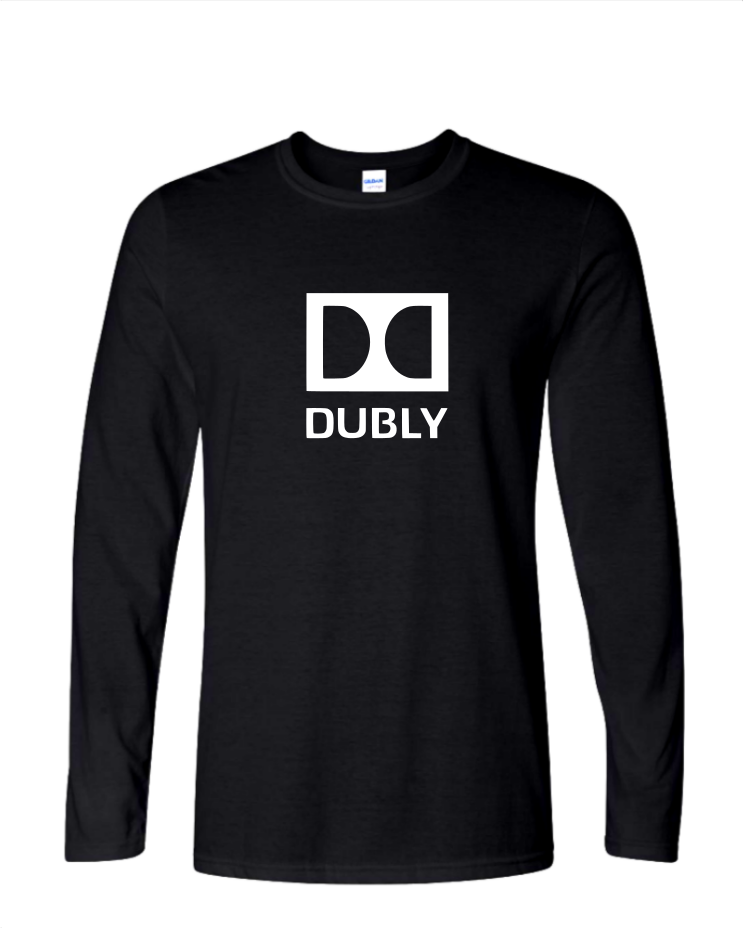 Dubly - Mens Long Sleeve, Color: Black