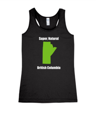 British Columbia - Ladies Tank Top, Color: Black