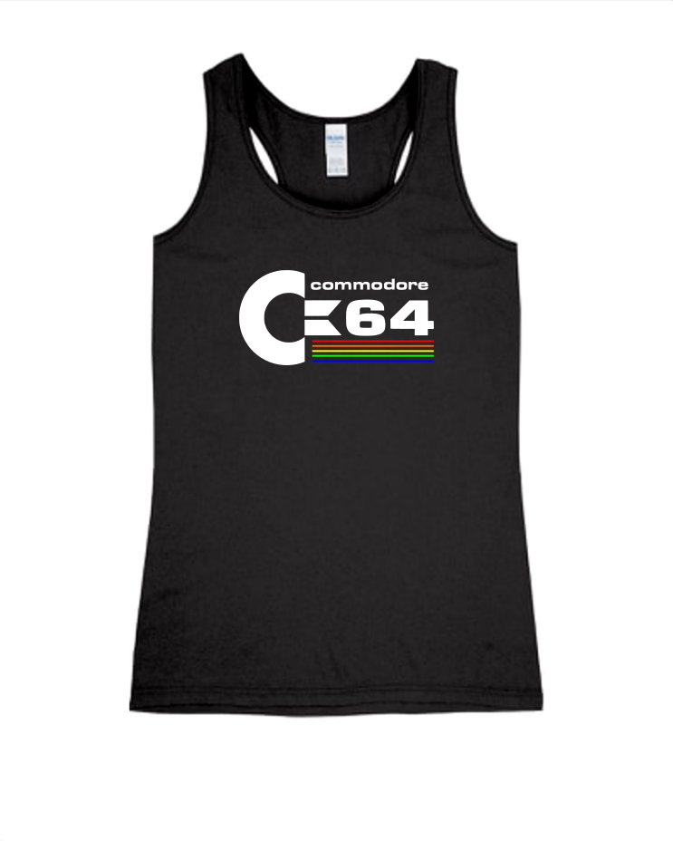 Commodore 64 - Ladies Tank Top, Color: Black