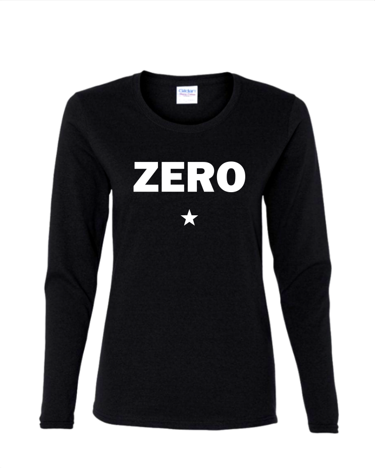Zero - Ladies Long Sleeve, Color: Black
