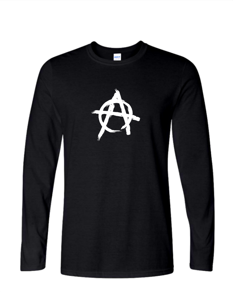 Anarchy - Mens Long Sleeve, Colour: Black