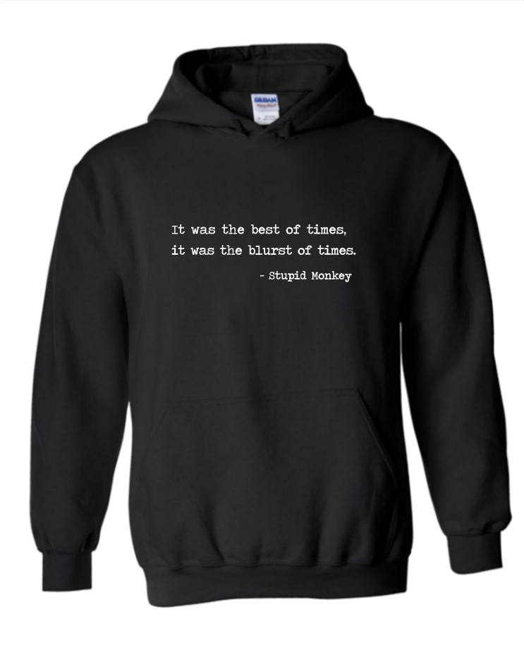 Blurst of Times  - Unisex Hoodie, Colour: Black