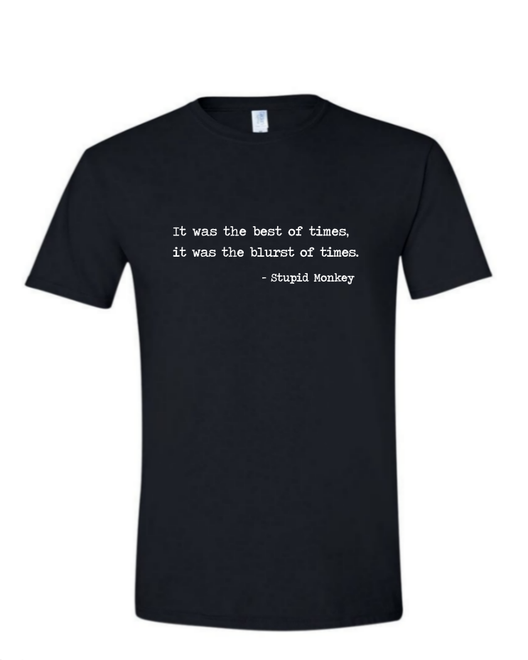Blurst of Times - Mens Softstyle T-Shirt, Colour: Black