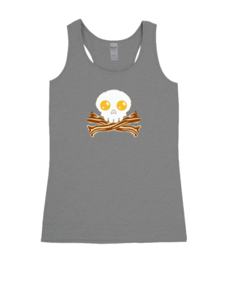 Bacon Skull - Ladies Tank Top