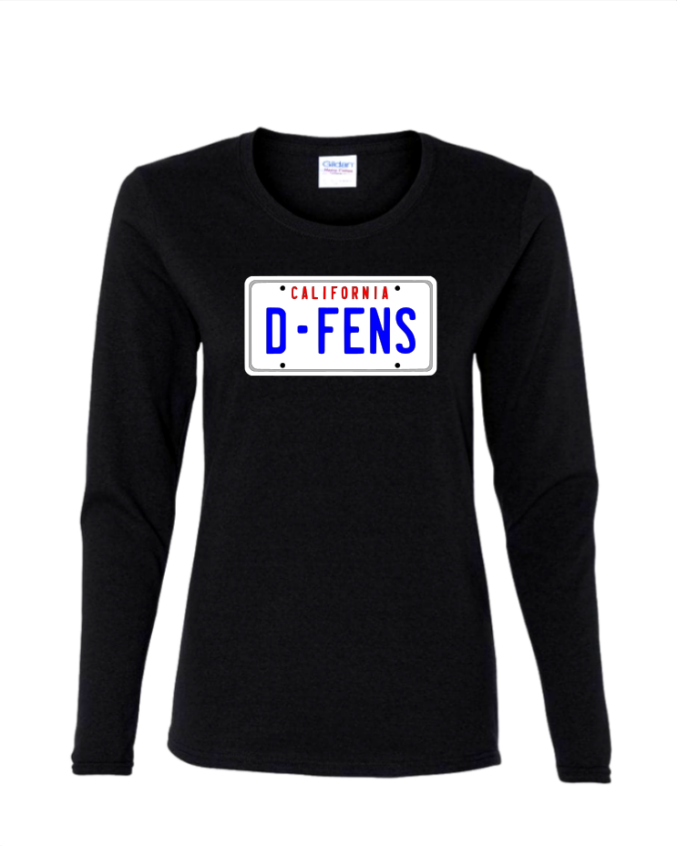 D-Fens  - Ladies Long Sleeve, Color: Black