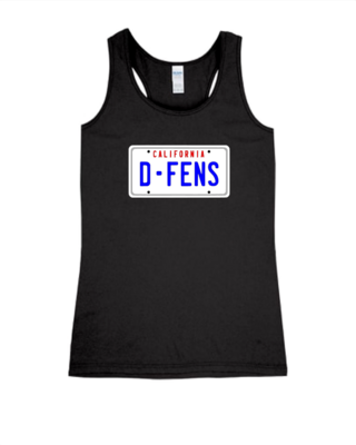 D-FENS - Ladies Tank Top, Color: Black