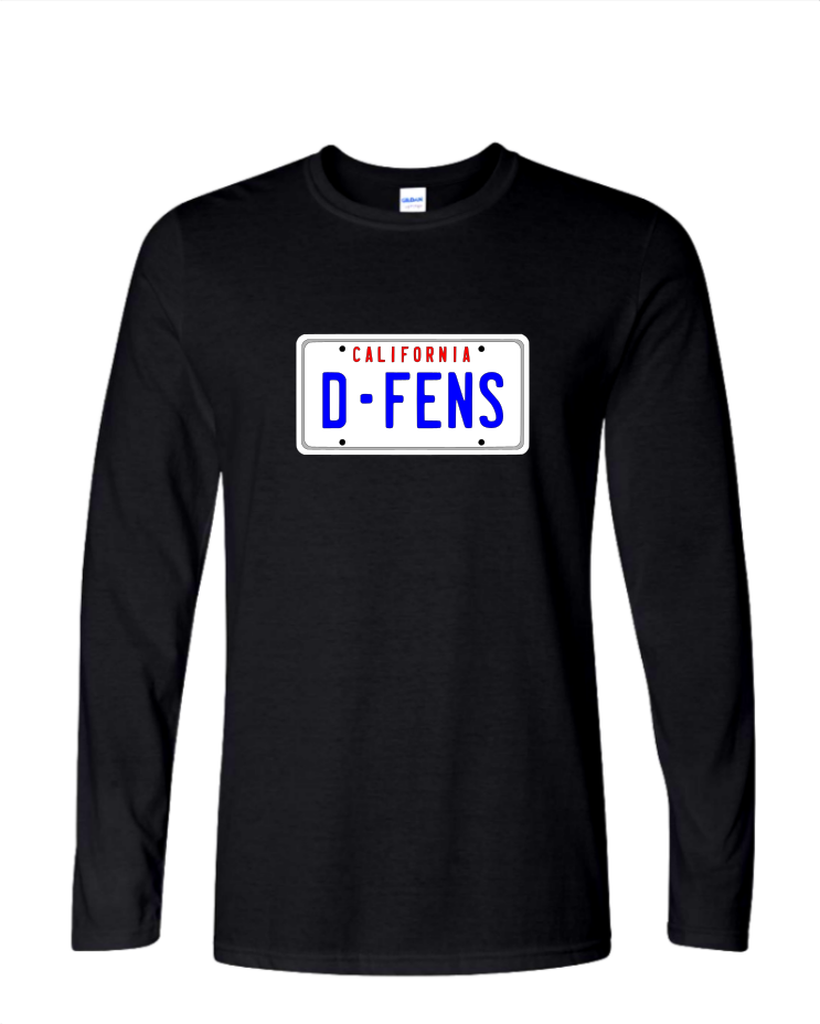 D-Fens - Mens Long Sleeve, Color: Black