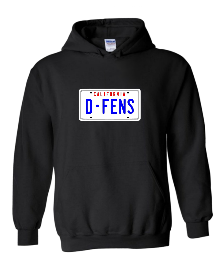 D-Fens - Unisex Hoodie, Colour: Black