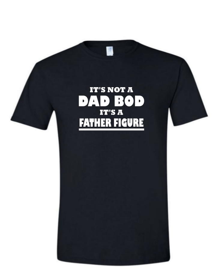 It&#39;s Not a Dad Bod - (T-Shirt/Hoodie), Style: Mens Softstyle T-Shirt, Colour: Black