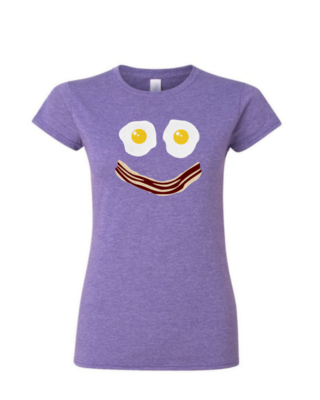 Bacon Egg Smile - Ladies Tee/V Neck