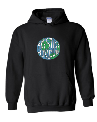 Prestige Worldwide  - Unisex Hoodie, Colour: Black