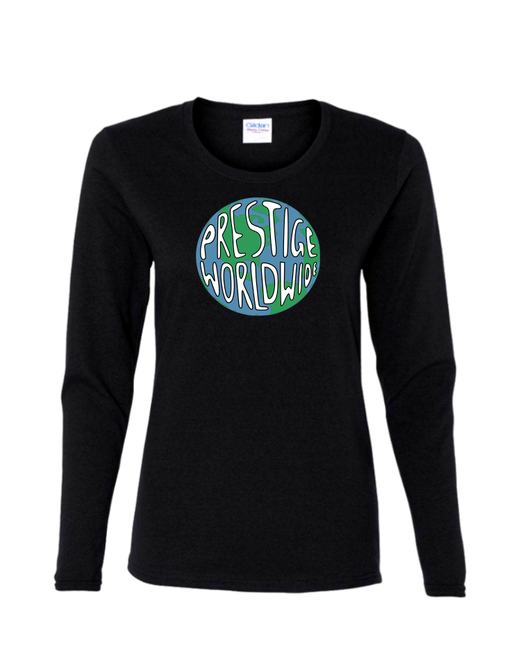 Prestige Worldwide - Ladies Long Sleeve, Colour: Black