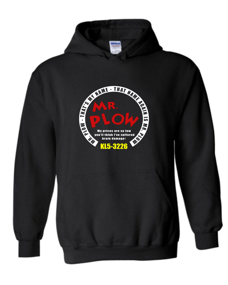Mr. Plow  - Unisex Hoodie, Colour: Black