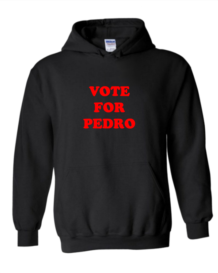 Vote for Pedro - Unisex Hoodie, Colour: Black