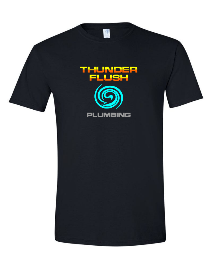 Thunderflush Plumbing T-Shirt, Style: Shirt Design #1