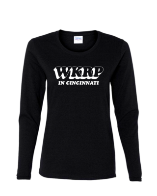 WKRP - Ladies Long Sleeve, Colour: Black