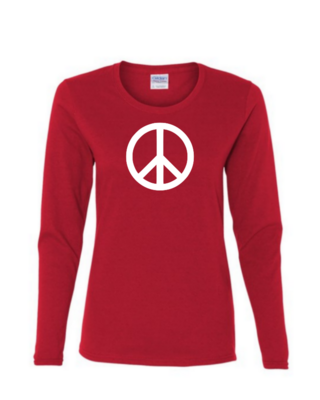 Peace Sign - Ladies Long Sleeve
