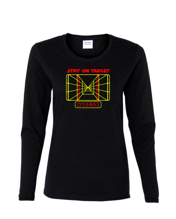 Stay On Target  - Ladies Long Sleeve