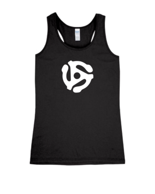 Spider Record Adapter - Ladies Tank Top, Colour: Black