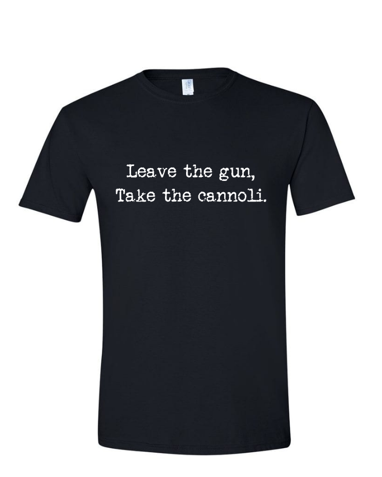 Take the Cannoli - Mens Softstyle T-Shirt, Colour: Black