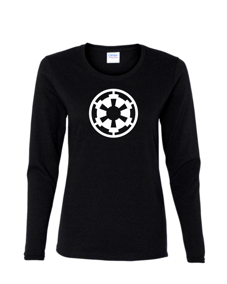 Imperial Logo - Ladies Long Sleeve, Colour: Black