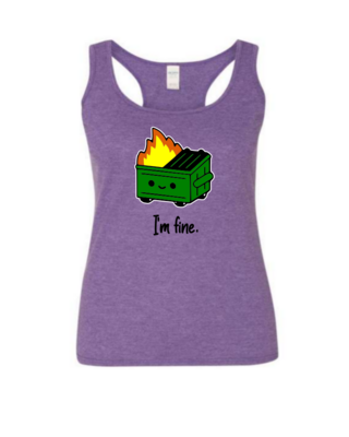 Dumpster Fire - Ladies Tank Top