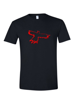 The Crow - (Mens/Ladies Shirt), Style: Mens Softstyle T-Shirt, Colour: Black