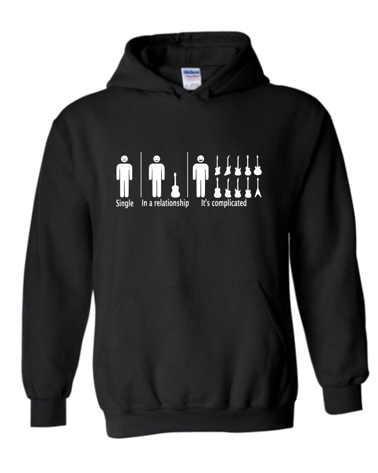 It&#39;s Complicated - Unisex Hoodie, Colour: Black