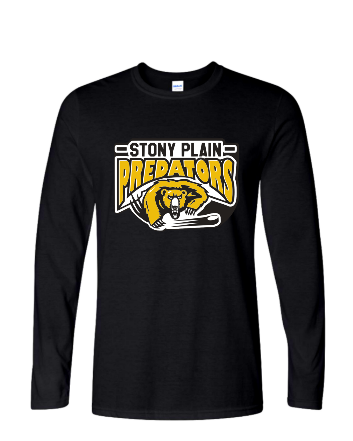 Stony Plain Predators - Long Sleeved T-Shirt, Style: Mens, Colour: Black