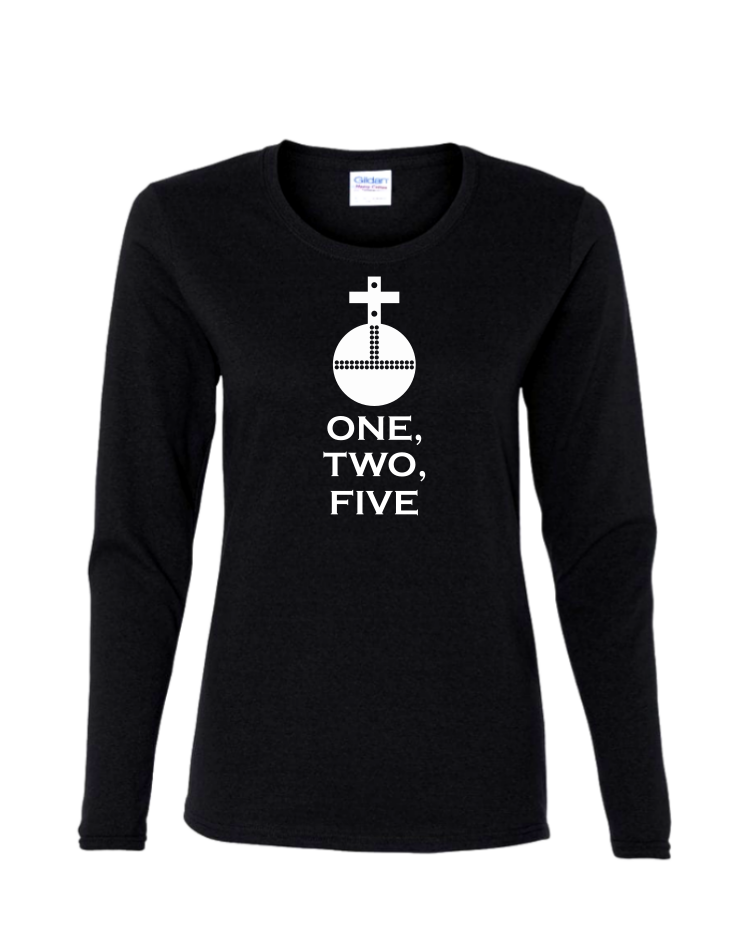 Holy Hand Grenade - Ladies Long Sleeve, Colour: Black