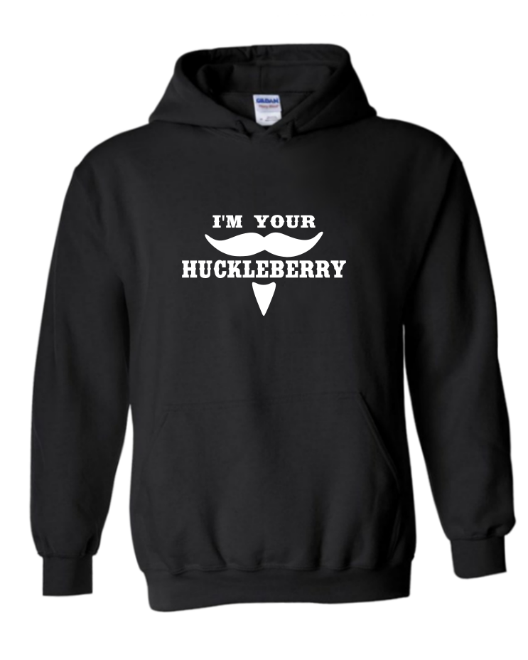 I&#39;m Your Huckleberry - Unisex Hoodie, Colour: Black