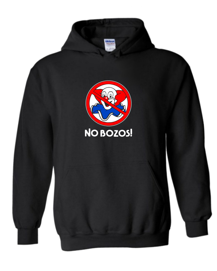 No Bozos - Unisex Hoodie, Colour: Black