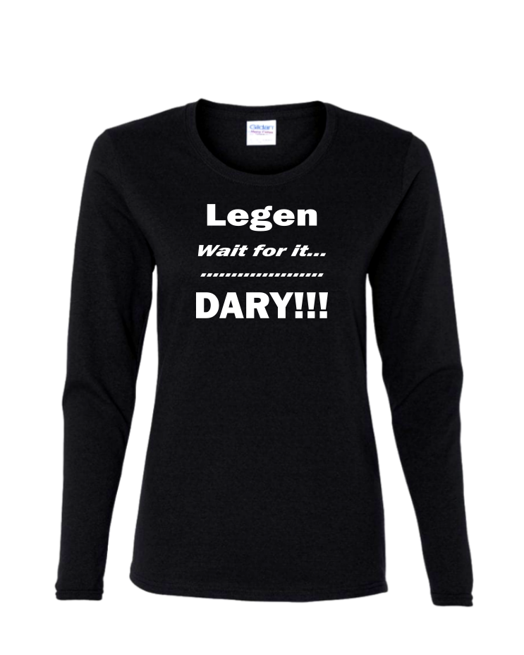 Legendary - Ladies Long Sleeve, Colour: Black