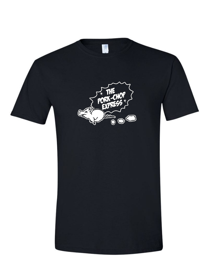 Pork-Chop Express - Mens Softstyle T-Shirt, Colour: Black