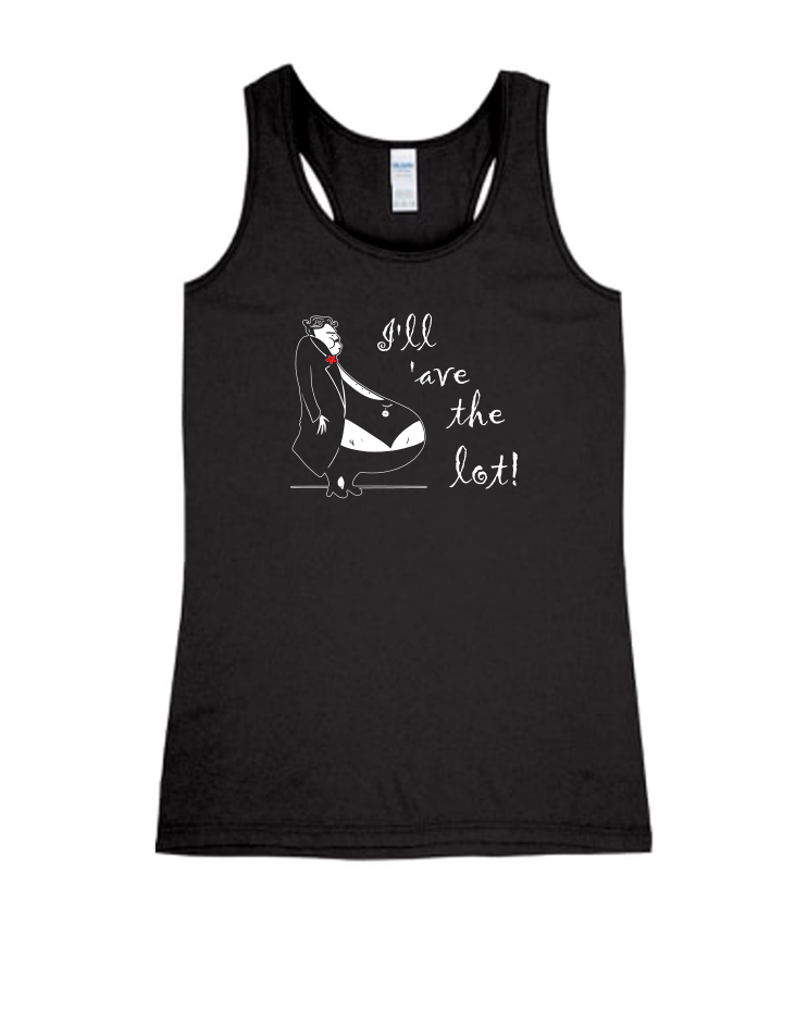 Mr. Creosote - Ladies Tank Top, Colour: Black