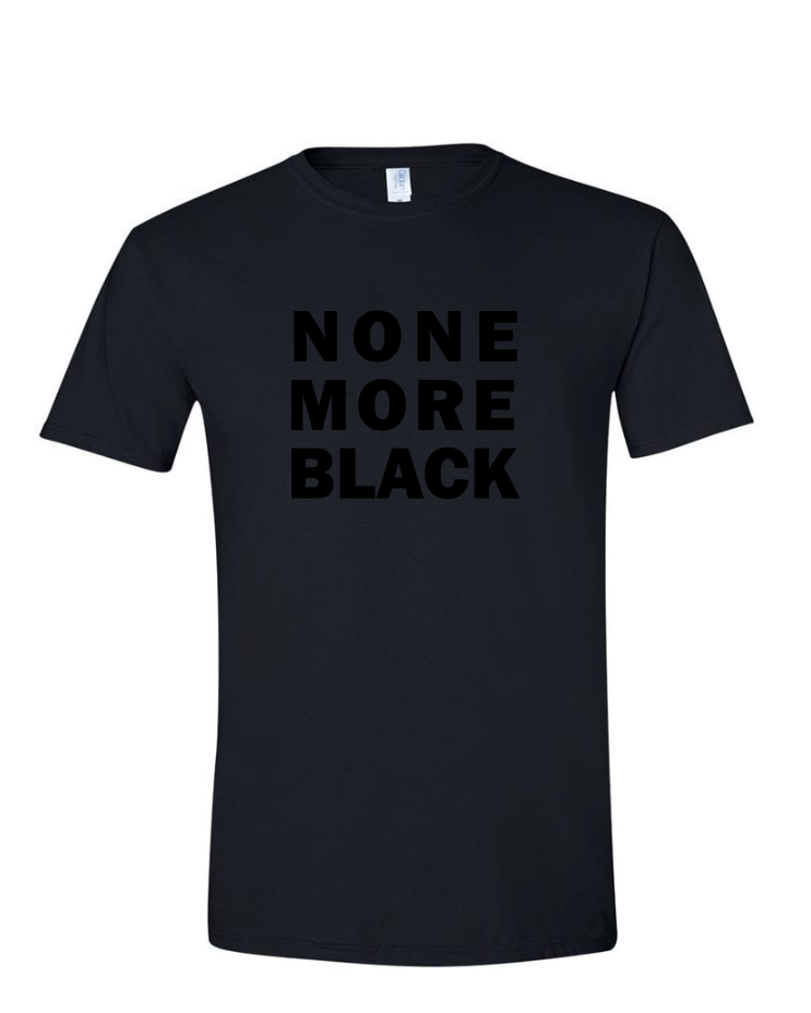 None More Black - (Mens/Ladies Shirt), Style (Select For Photo): Mens Softstyle T-Shirt