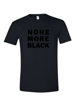 None More Black - Mens Softstyle T-Shirt