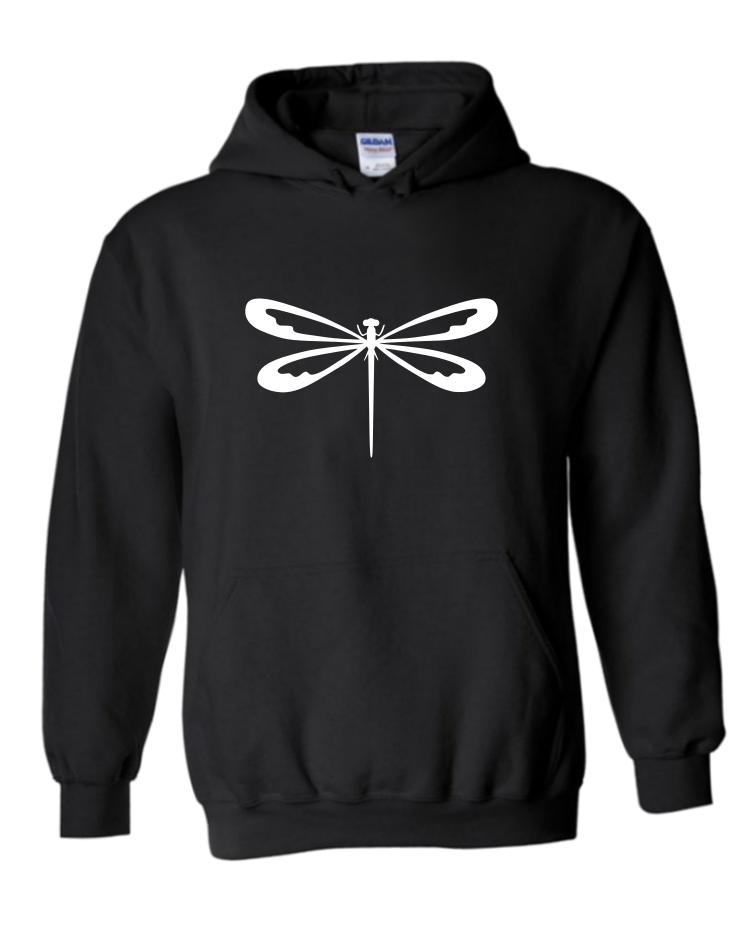 Dragonfly - Unisex Hoodie, Colour: Black