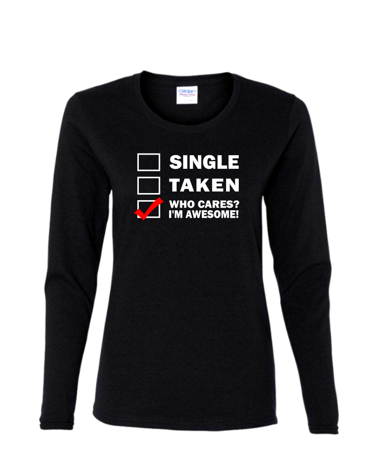 I&#39;m Awesome - Ladies Long Sleeve, Colour: Black