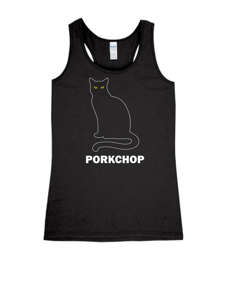 Porkchop - Ladies Tank Top, Colour: Black