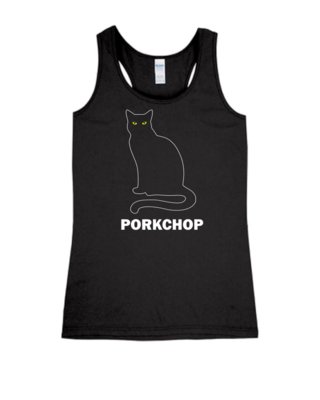 Porkchop - Ladies Tank Top, Colour: Black