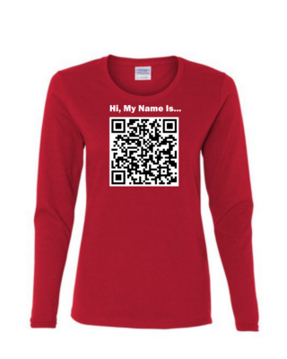 Custom QR Code - Ladies Long Sleeve