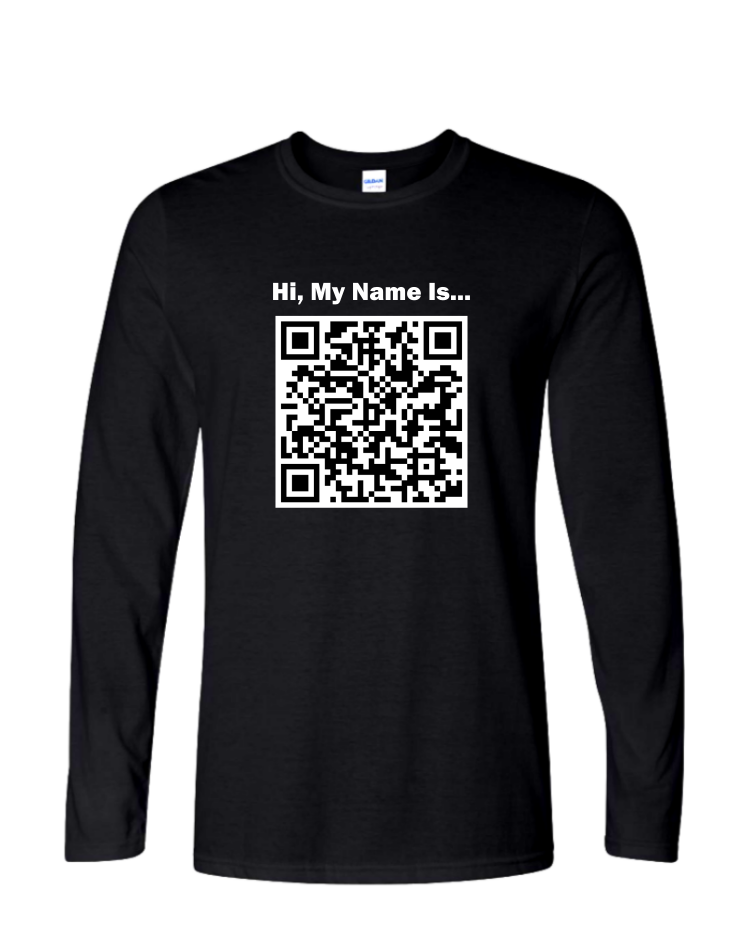 Custom QR Code - Mens Long Sleeve