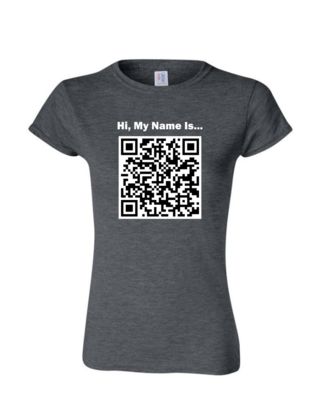 Custom QR Code - Ladies Tee/V Neck